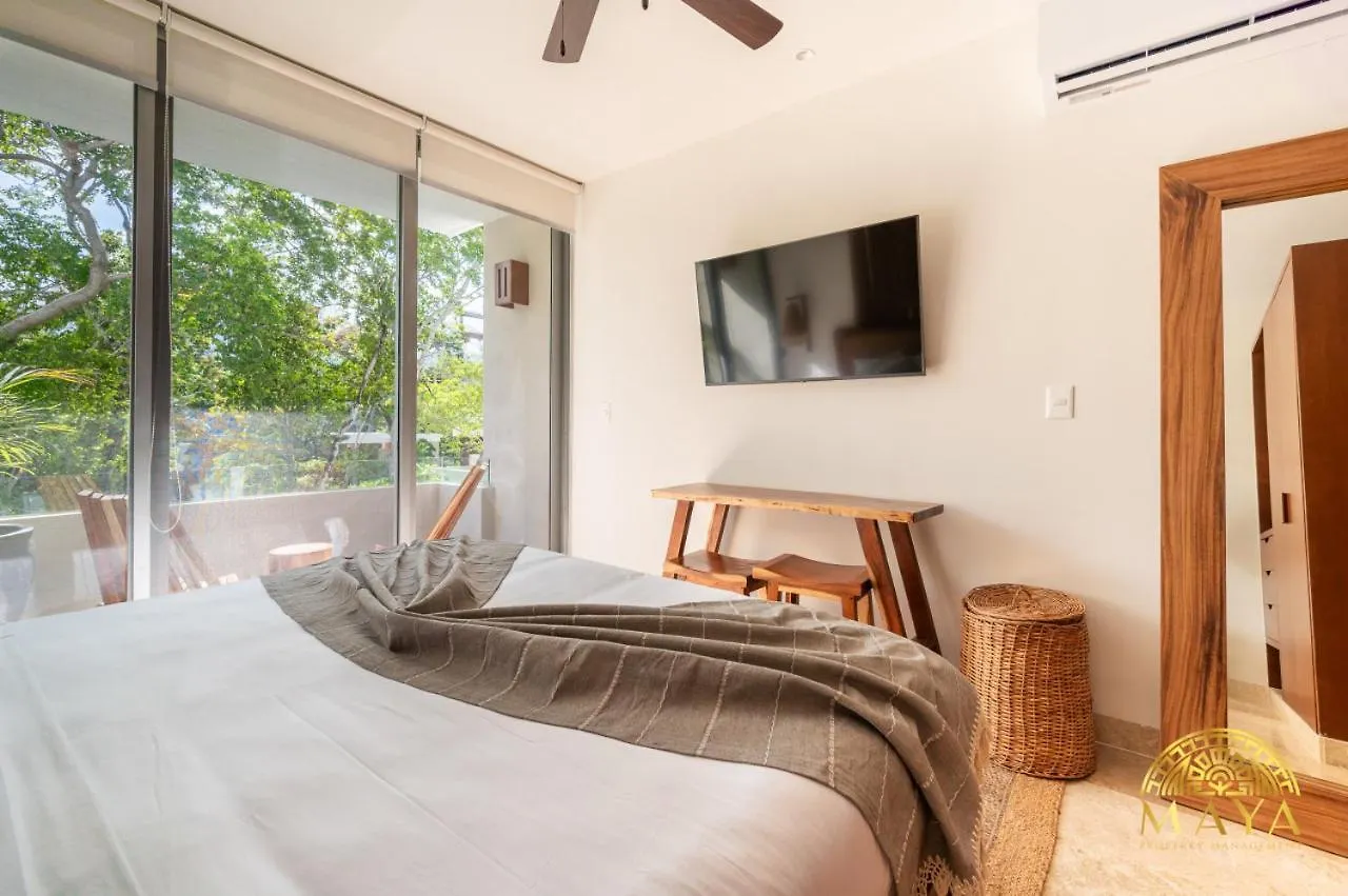 度假居 Nhoa 209A Lux 2Br Condo Pool View In Aldea Zama 图卢姆