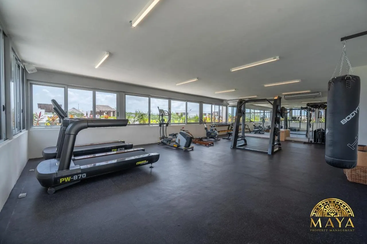 度假居 Nhoa 209A Lux 2Br Condo Pool View In Aldea Zama 图卢姆
