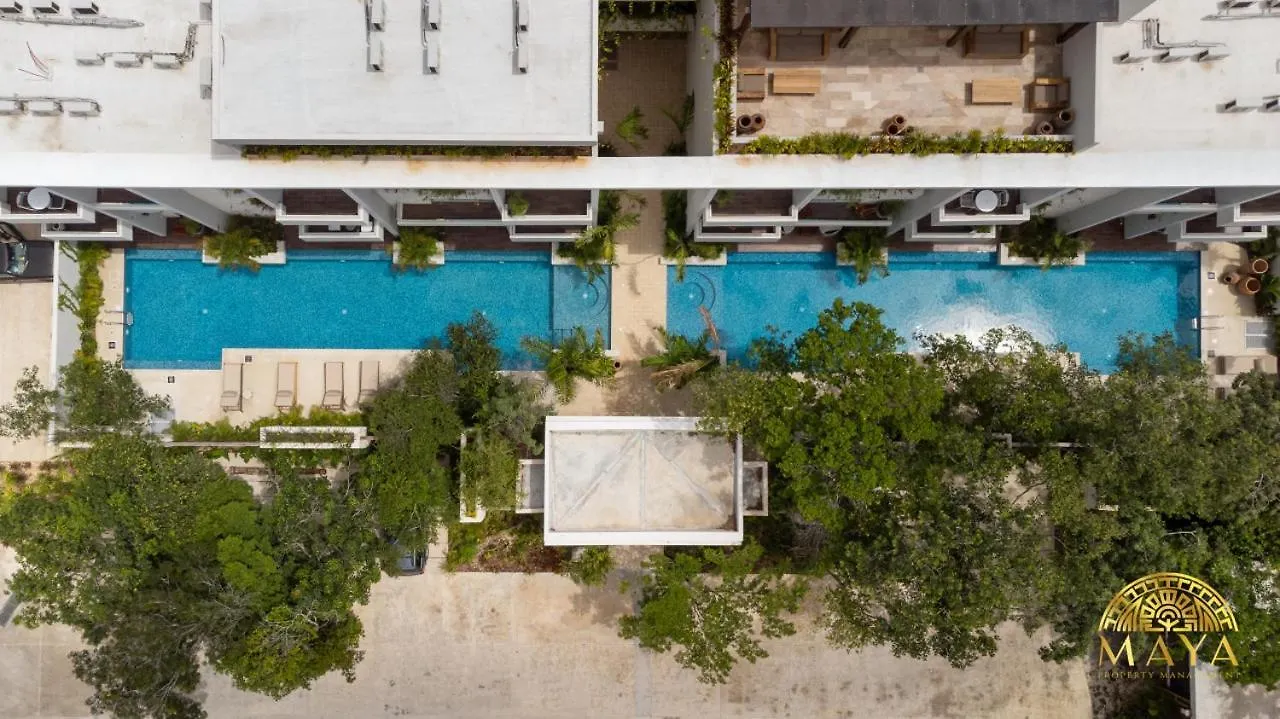 Nhoa 209A Lux 2Br Condo Pool View In Aldea Zama 图卢姆 0*,  墨西哥