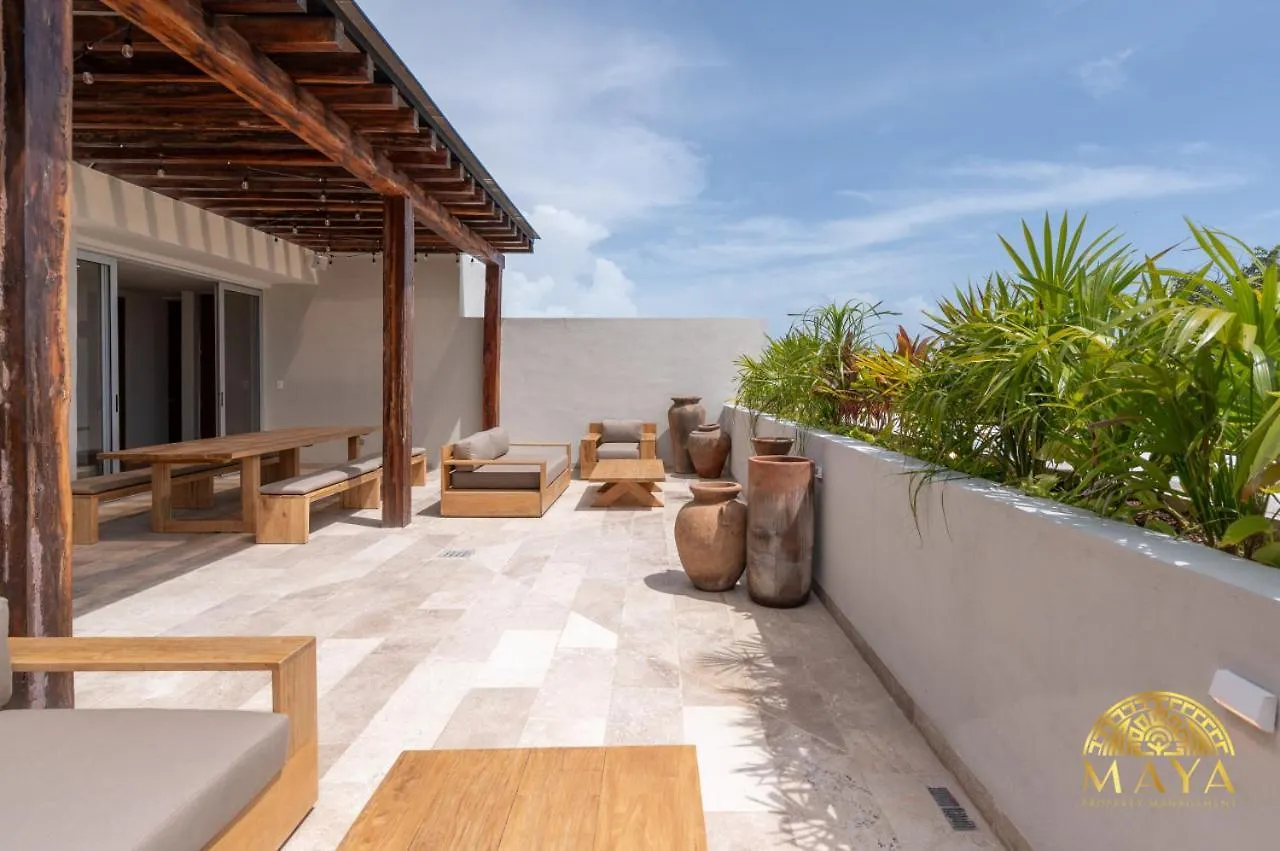度假居 Nhoa 209A Lux 2Br Condo Pool View In Aldea Zama 图卢姆 墨西哥