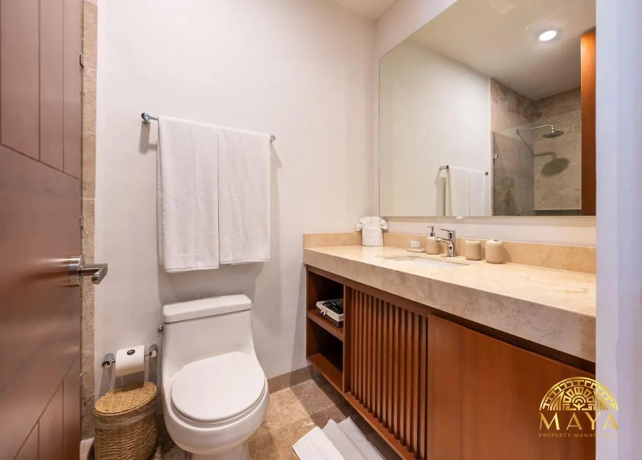 度假居 Nhoa 209A Lux 2Br Condo Pool View In Aldea Zama 图卢姆 墨西哥