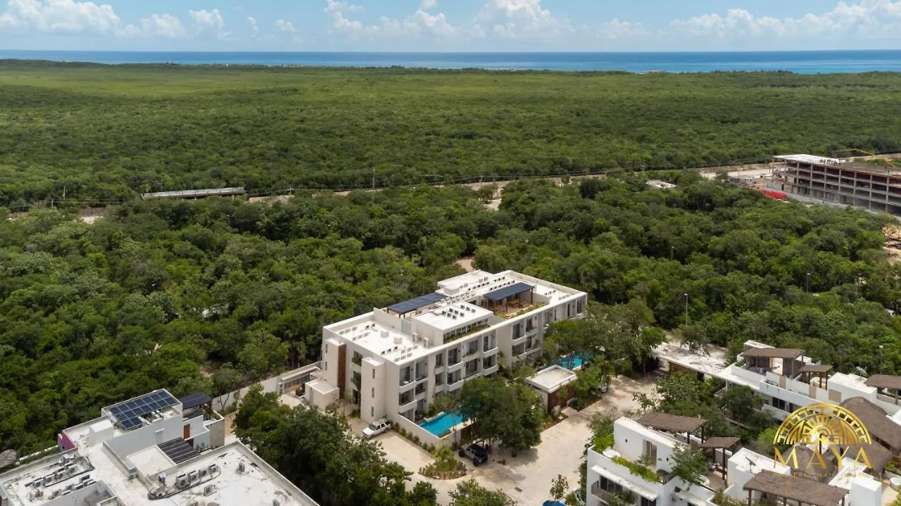 Nhoa 209A Lux 2Br Condo Pool View In Aldea Zama 图卢姆 度假居