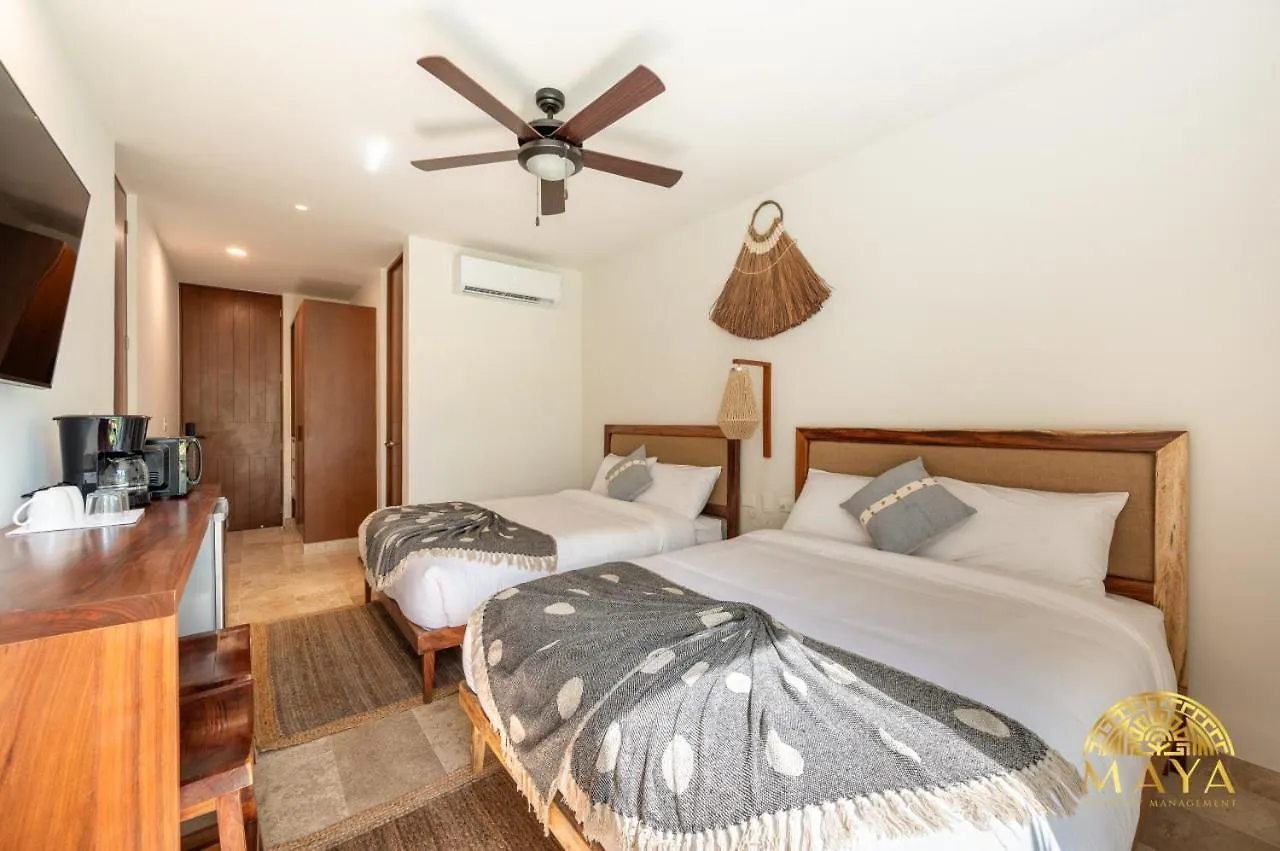度假居 Nhoa 209A Lux 2Br Condo Pool View In Aldea Zama 图卢姆